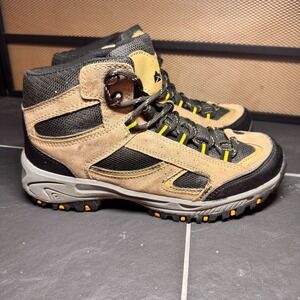 2017 Denali Mens Weather Resistant Hiking Boots Tan Leather MY0221A Size 6 US